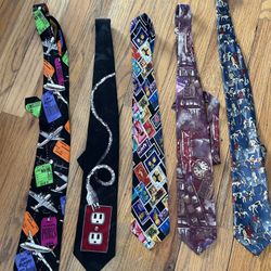 Bundle of 5 eccentric ties 