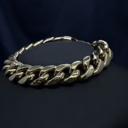 14K CURB BRACELET