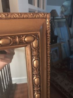 Huge antique mirror. Thin Gilded frame. Moving sale.