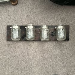 Glass Jar Wall Holder