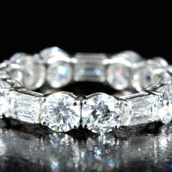 ***LUX Platinum/950 Eternity Diamond Band***