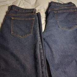 Mens Jeans Size 34×32 Both Pairs For  5dollars 