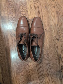 Johnston & Murphy captoe dress shoes (tan color)