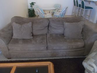 Brown soft couch