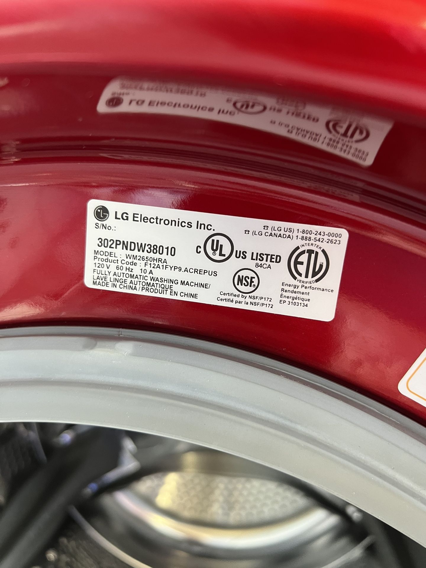 Lg Washer On A Dryer Good Condition