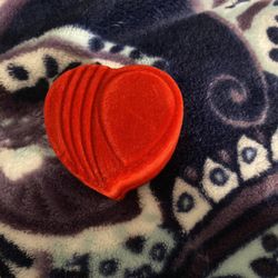 Red Velvet Heart ❤️ Ring Case