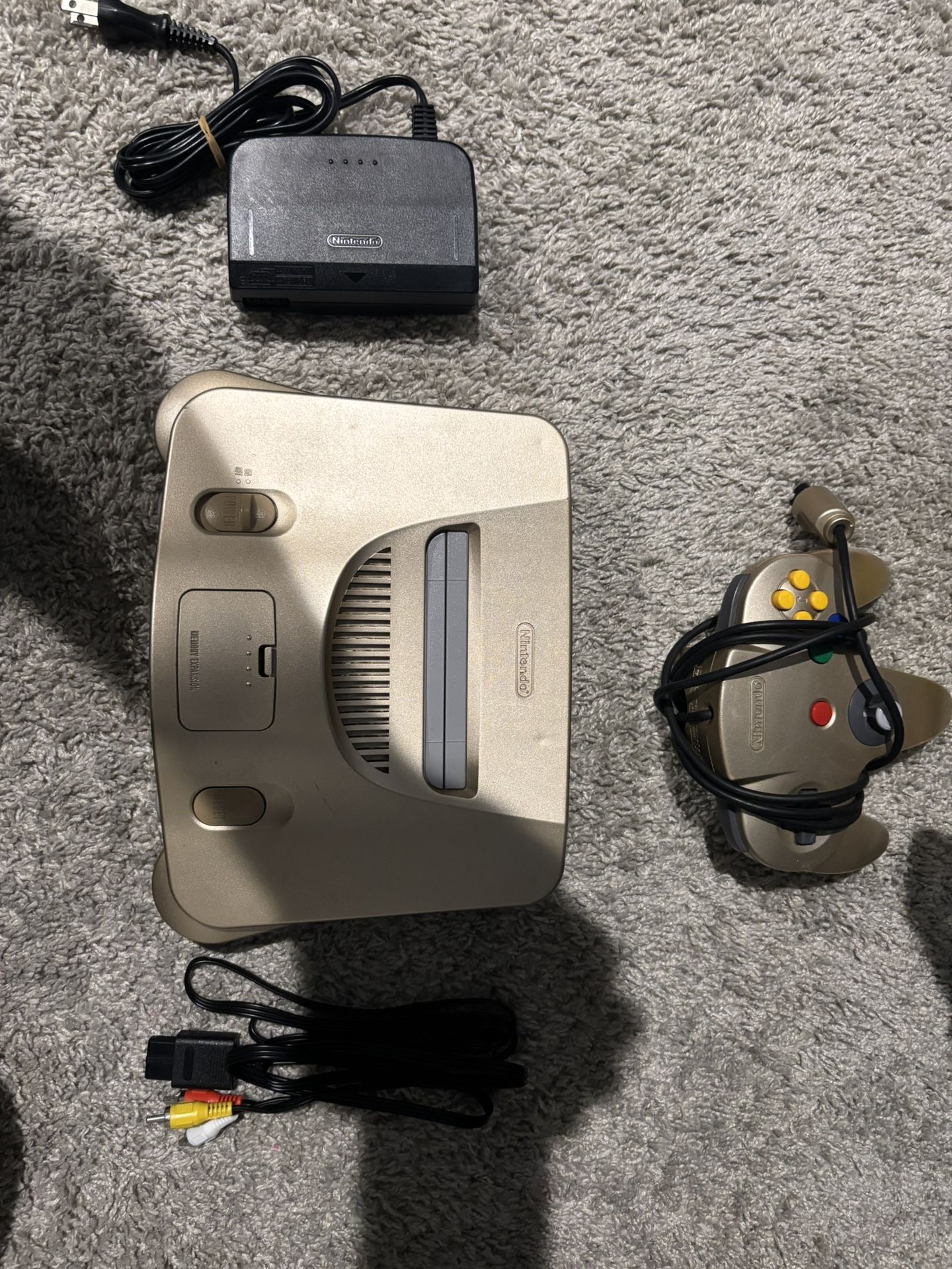 Rare Gold Nintendo 64, Refurbished, Cleaned, Please Read Description