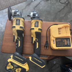 Two Yunki cordless rotary cutout tools