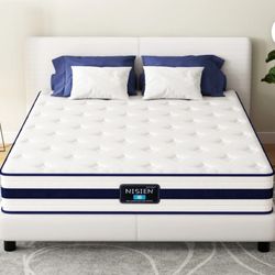 NISIEN  Queen Size Mattress, 10 in, Hybrid Memory Foam  CertiPUR-US