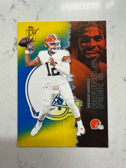 2025 Topps Signature Class- Shedeur Sanders #228 (RC) Blue & Yellow Browns