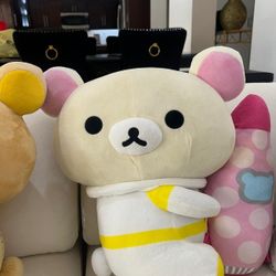 Rilakkuma Firefighter Plush – San-X – Approx. 14–16” – Collector Item. Toy.