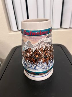 1993 budweiser holiday stein collection special delivery