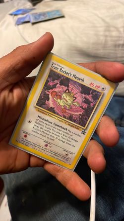 Team rockets mewowth promo raw card