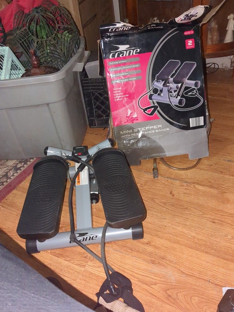 Work Out Stuff Crane Mini Stepper And Exercise Bar