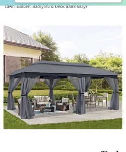 10X 20 Gazebo Canopy Tent Garden Patio Backyard