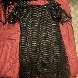 Black Sequin Dress 