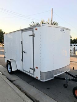 Look Trailers White Enclosed Cargo Trailer