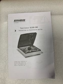 New 14” RV Vent Fan