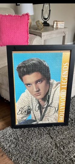 Elvis Presley Framed Puzzle Big Rare