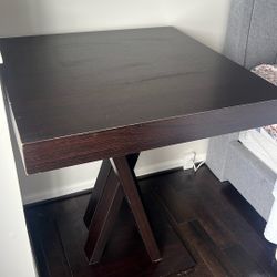 Tall Espresso Wood Bar/Counter-Height Table – 42”