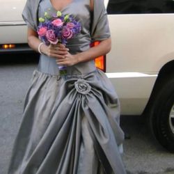 Gray Formal Dress