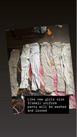 Girls like new skinny uniform pants size 3/small