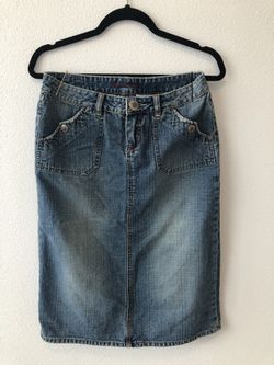 Union bay long denim skirt