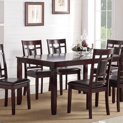 Brown Dining Table Set 