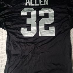 Autographed Marcus Allen jersey