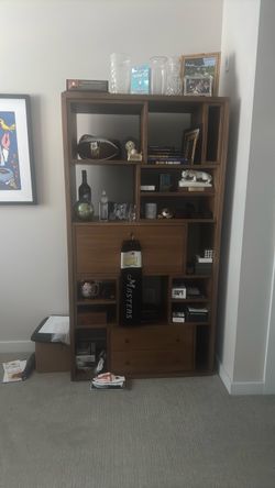 Wood book shelf