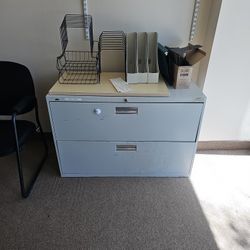 2 Drawer Metal File Cabinet