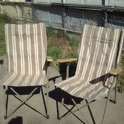 3 - GreatLand Outdoors Armchairs With With Wooden Arms