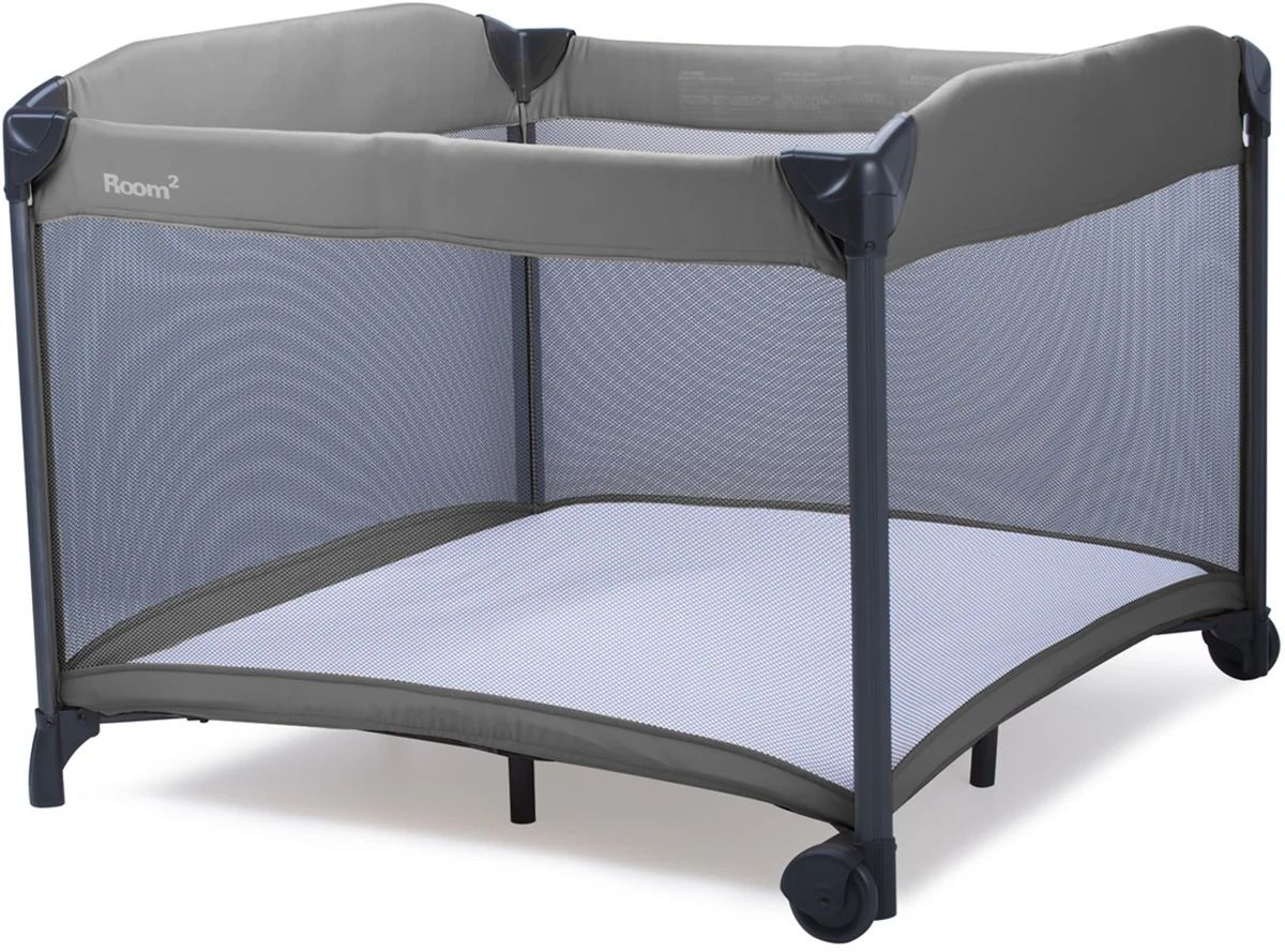 Joovy Room2 Playard - Charcoal (With Fitted Sheet)