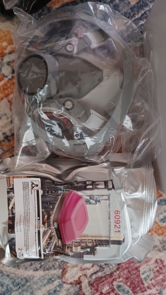 Respirator mask and goggles