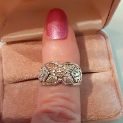 Blackhills Gold Silver Ring