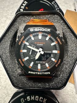 Casio G-Shock Ana-Digi Watch Black Orange