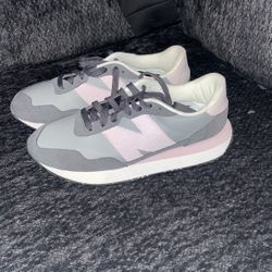 Grey And Pink New Balances 