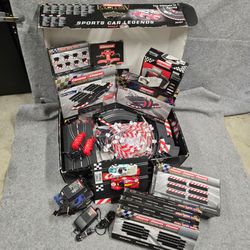 Carrera Exclusiv Sports Car Legends 20107 Digital 132/124 Slot Car Bundle w/Extras & Wireless