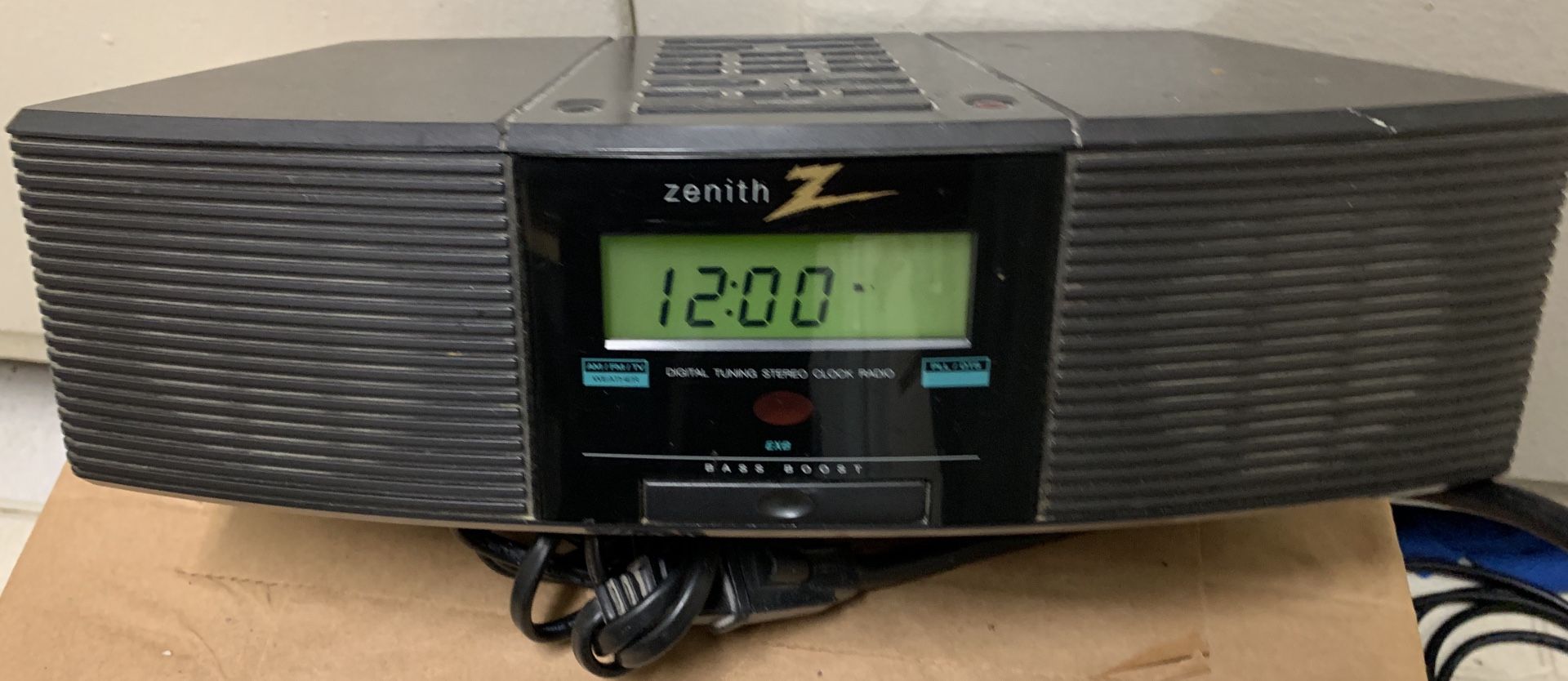 Zenith Z213B Stereo AM FM WX AUX IN Weather Sound Alarm Clock Radio