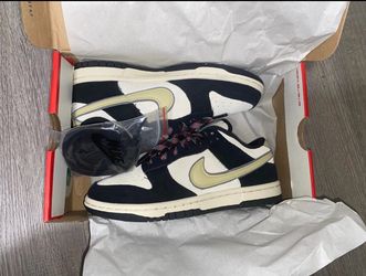Black Suede Nike Dunk Low LX