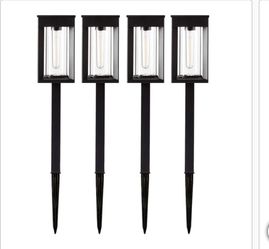 GTX Solar LED Pathway Lights, 4-pack