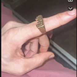 Genuine 14k Gold Name Ring 