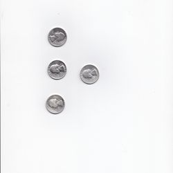 4 Silver Quarters 