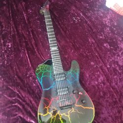 LTD Eclipse Custom Nt Rainbow Crackle 