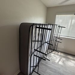Queen Bed frame And Mattress