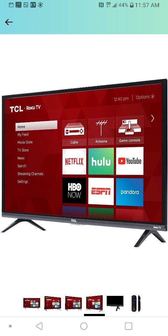 New TCL 32-inch 1080p Roku Smart LED TV - 32S327

