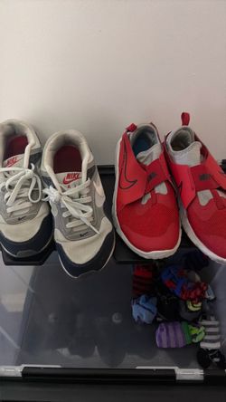 Tenis rojo 7 Gris 7,5