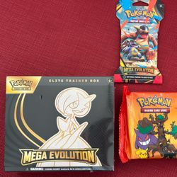 Pokémon - Mega Evolutions ETB (elite trainer box) + 1x Booster + Trick Or Trade 2024