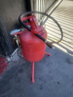 Red Portable LPG Gas Cylinder with Hose