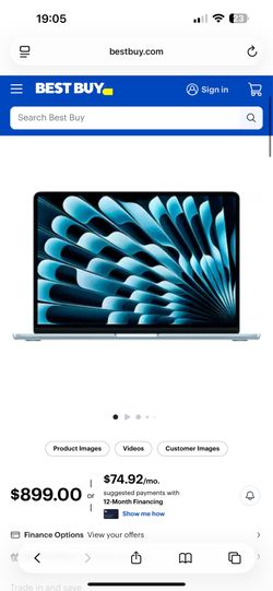 Apple MacBook Air 13” M4 Chip 16GB/256GB Sky Blue – Like New